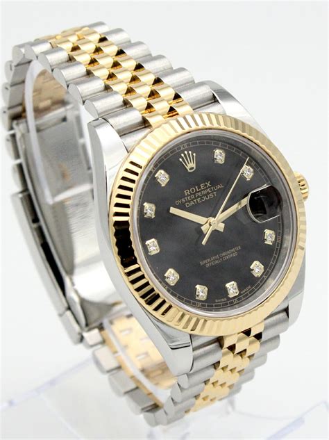 rolex datejust 2 black price|rolex datejust two tone price.